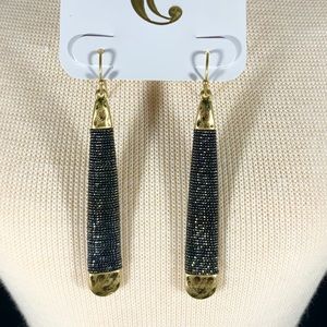 Charming Charlie Dangle Earrings two tone